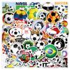 50 New Football Cartoon Graffiti Stickers: Waterproof for Car, Luggage, Phone Case, Scooter, Refrigerator.