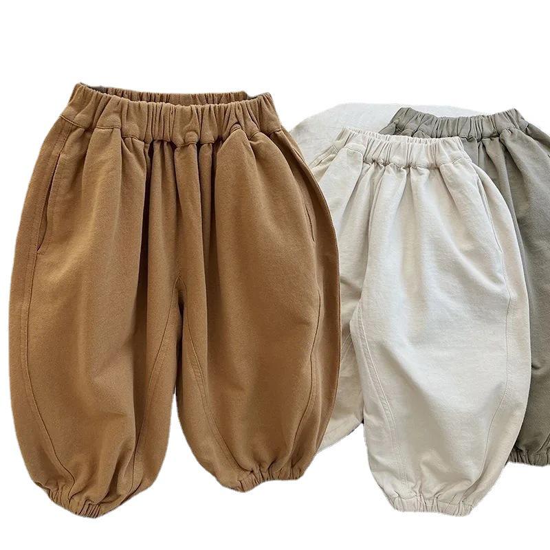 Toddler Boys' Soft Lantern Harem Pants - Spring/Autumn Mori Style Fashion