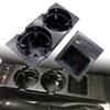 Car Vehicle Front Center Console Storage Box Coin Portable Rack Cup Drink Holder Black Double Hole For BMW E46 3SERIES 1999-2006