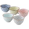 Teacup Diameter X Height Hemp Leaf Japanese Sencha Mino Made In Japan Ale-net 5-Piece Set, 8.7cm 5.2cm, 160ml, Pattern, Pattern, Tea, Ware, Porcelain,