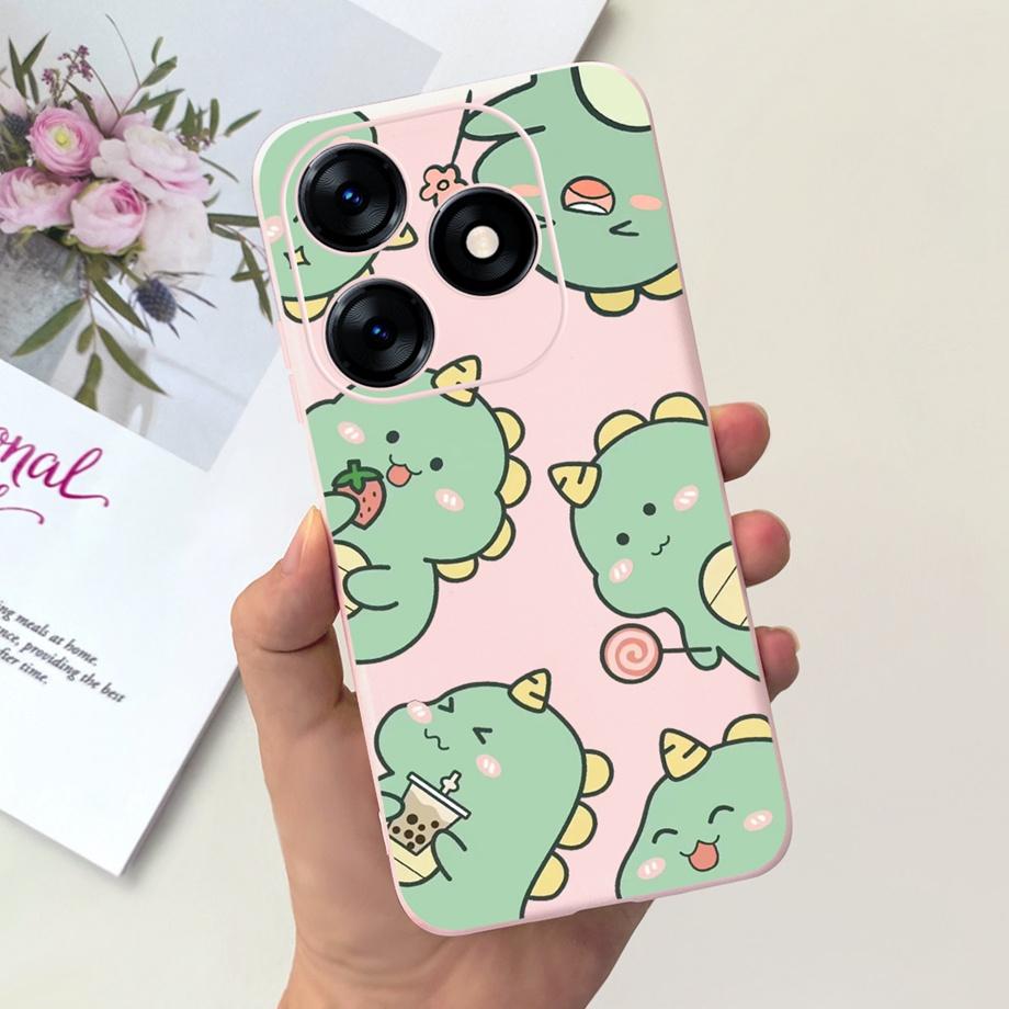 For Tecno Spark 10C KI5k KI5m Case Tecno Spark 10 Pro Spark10 Back Cover Shockproof Liquid Silicone Coque Astronaut Dinosaur