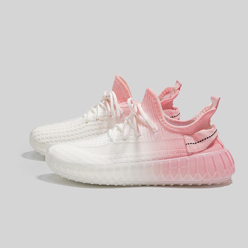 ins Korean version of popcorn fly-woven women's shoes spring new breathable sports shoes breathable couple coconut shoes women 355