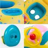 HappyHome Baby Float with Foot Pocket, Handle, Sun Protection, and Cover for Water Play and Pool Play