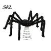Decorative Spider for Trees Halloween Tree Topper, Spooky Large Black Furry Creative Props Ornament with Spiral Base Home Party Haunted House Supplies