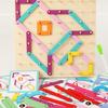 Creative Geometry Wooden Shapes Diy Puzzle Board Drawing Children Puzzle Toy