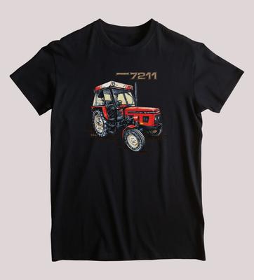 Camiseta Tractor Zetor 7211 Fabricado en Chequia Verano Algodón Manga Corta Cuello Redondo Unisex Nueva S3XL