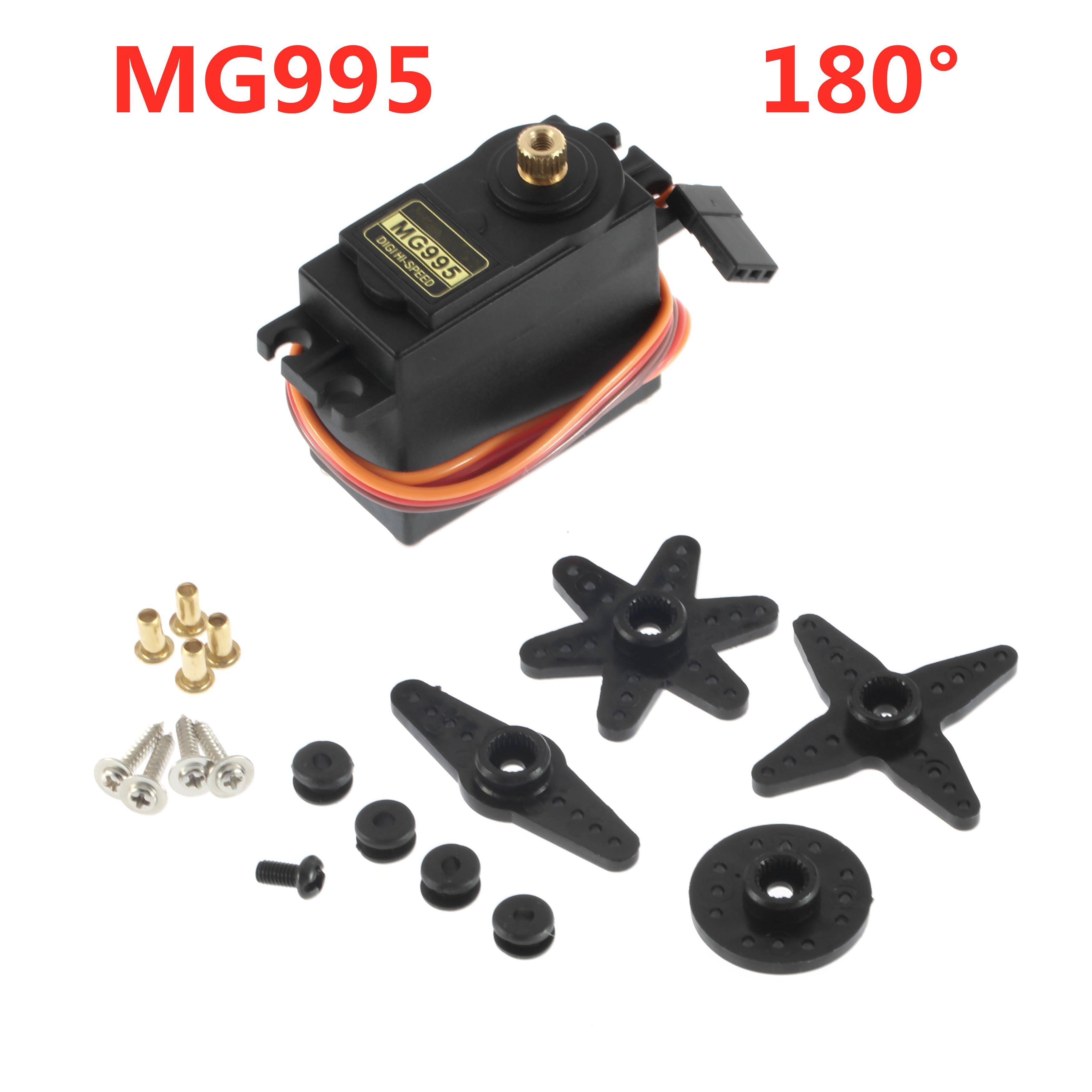 

MG995 MG996 MG996R Серво Металевий Редукторний Двигун для Futaba JR Автомобіль RC Вертоліт Човен Іграшки для самостійної збірки 1шт Металеві Сервоприводи