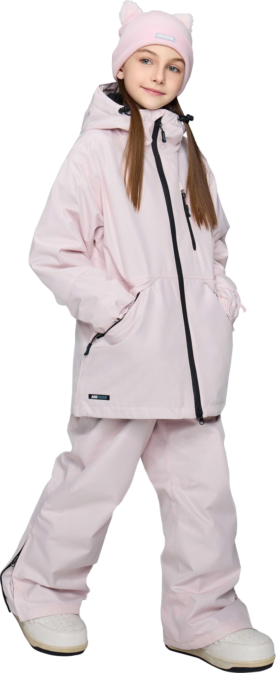

Ash Greem Snowboard and Ski Wear Sizes Water Resistance x Size Jacket and Junior Snowboard and Ski Wear Set for Boys and Girls Kids Set, 120-160,