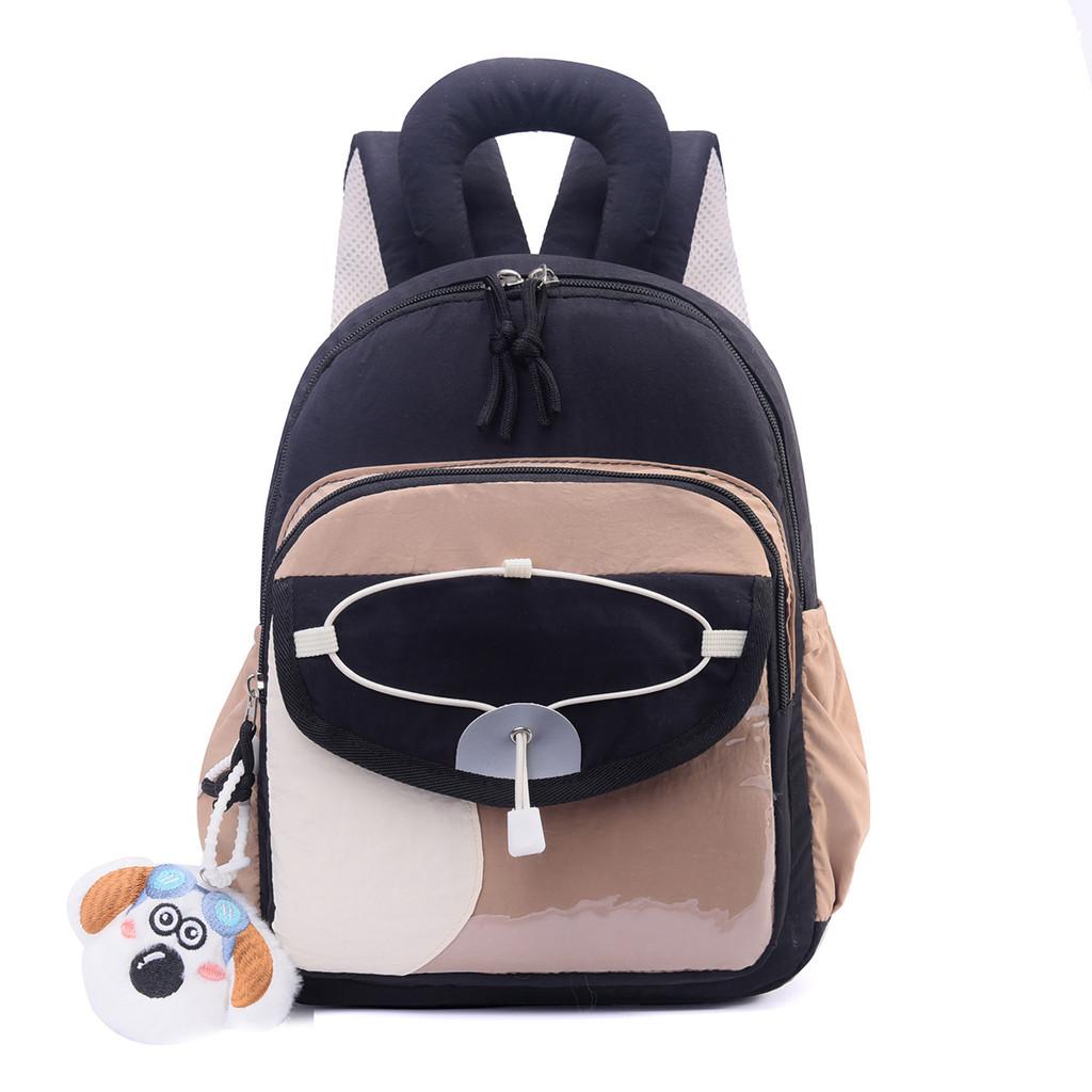 Childrens Cartoon Colorblock Backpack With Oxford Fabric For Kindergarten School Use