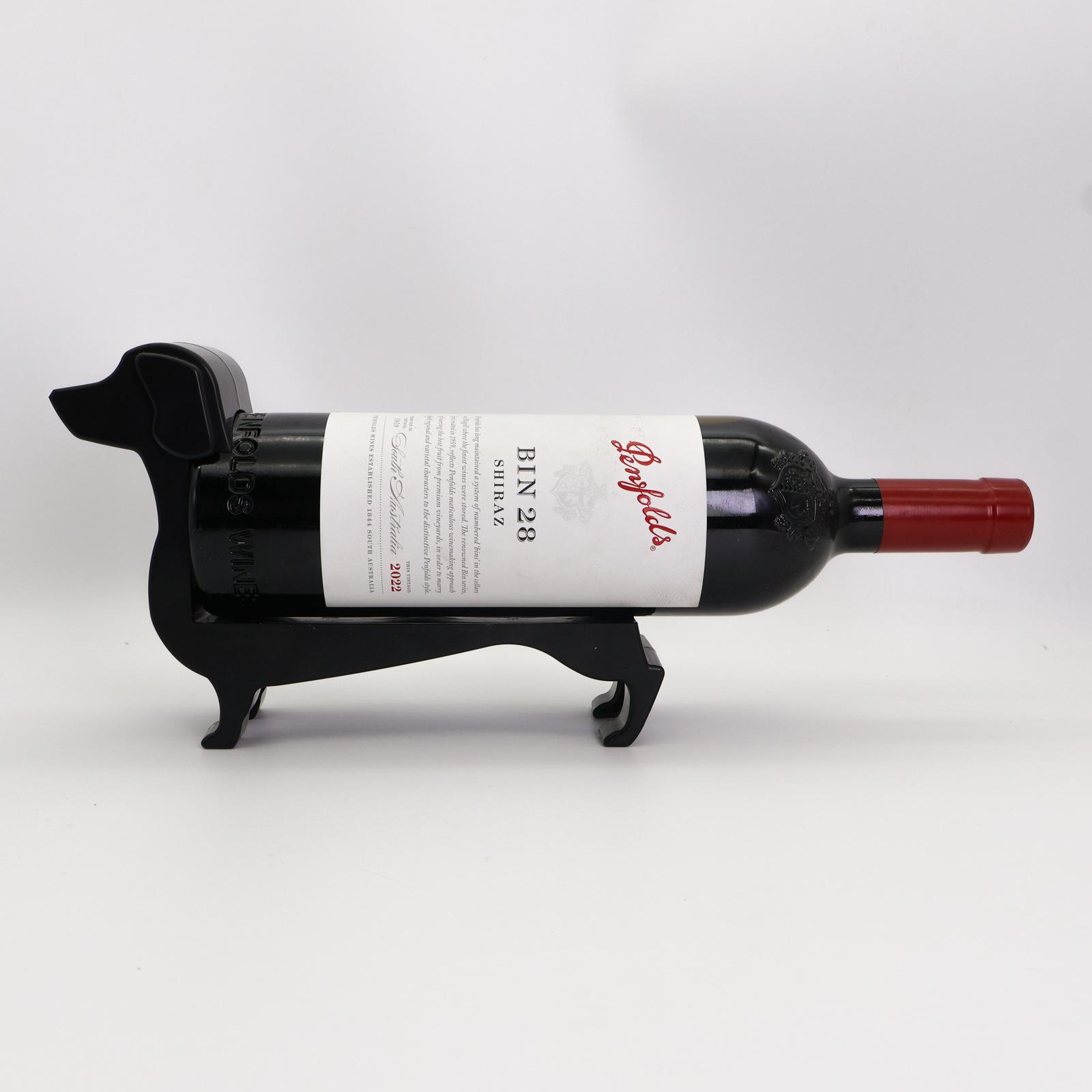 Hot Selling Dachshund Wine Rack European and American Popular Sausage Dog Ornament Adapts to 750ml standard bottles чёрный