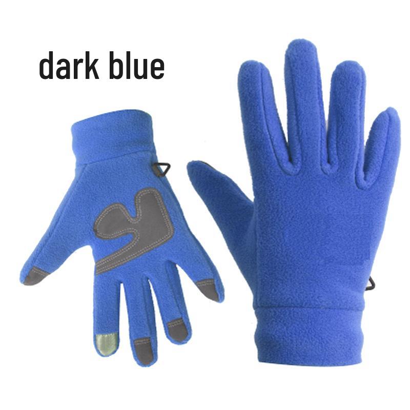 Winter Cold-Proof Fleece Touchscreen Gloves for Skiing, Driving, Running, and Cycling