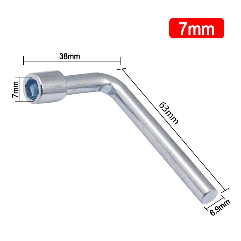 7/8/10/12/13/14Mm L-Shaped Socket Wrench Hexagonal Wrench Multi Triangle Wrench Mini Socket Wrench Handheld Disassembly Tool