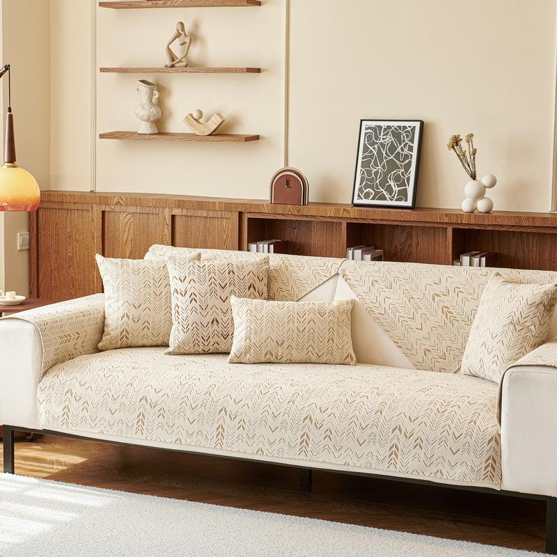 

New Sofa Cushion, Universal In All Seasons, Anti-Cat Scratch Seat Cushion, Non-Slip Light Luxury High-End Sofa Cover Cover Cloth 70*70cm