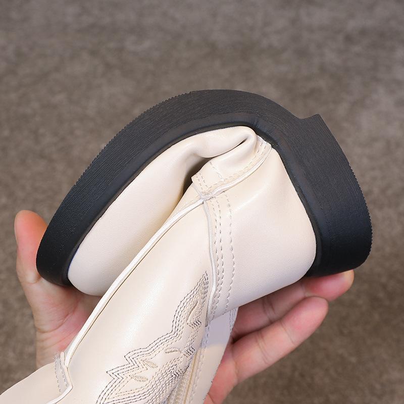 Новые высокие сапоги для мальчиков и девочек на осень и зиму 26 чёрный — фото 4