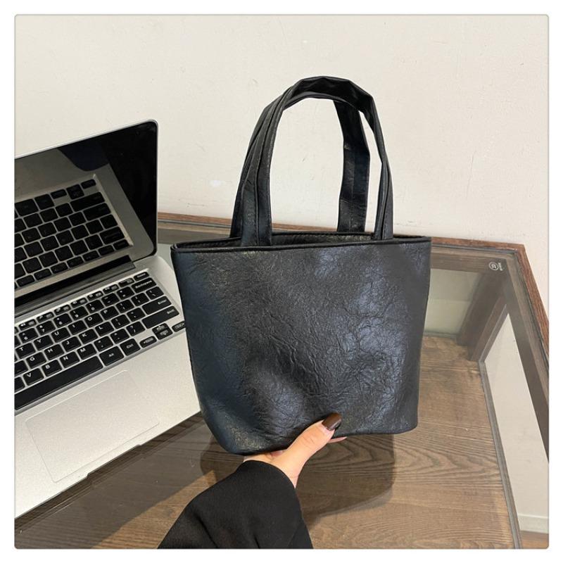 Premium portable women's bags, new women's bags, high-value fashion cosmetic bags, solid color cute mini handbags