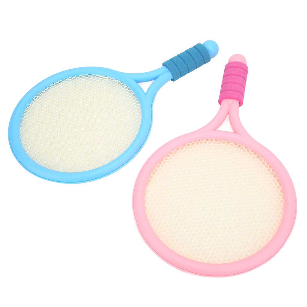 1 Pair Kids Badminton Racket Tennis Racket Exercise Balance Kids Racket Cute Kids Racquet with Badminton Rubber Ball