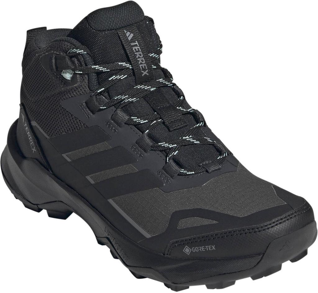 Обувь для треккинга Adidas Terrex Skychaser AX5 Mid Gore-tex carbon core black semi flash aqua