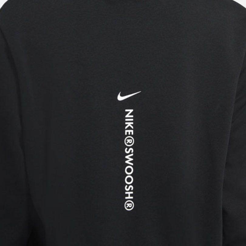 Nike Sweatshirts Women's Black Hooded Moderate Regular DJ6948-010