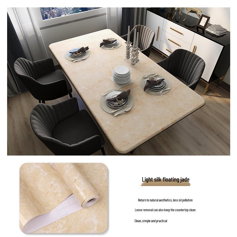 3D Marble Wall Sticker: Self-Adhesive, Oil-Proof, Thickened Decor for Bathroom, Kitchen, Wardrobe