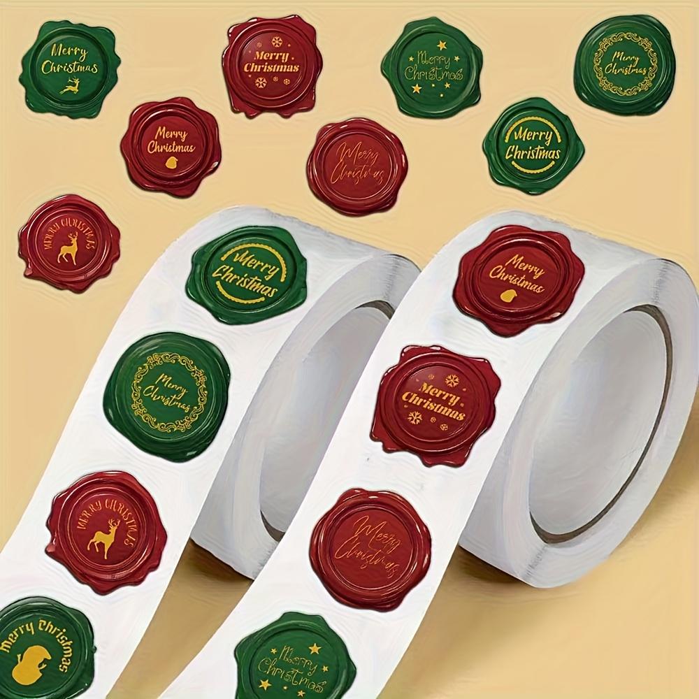 

Christmas Stamp Rolls for Artistic and Beautiful Envelope Sealing, Perfect for Projects, Party Decorations, and Office Supplies