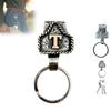 Western Cowboy Letter Keychain, Vintage Handmade Letter  Initial Keychain Clip, Personality Metal Key Chain For Belt