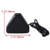Universal F1 Style Triangle 12 LED Rear Stop Tail 3rd Brake Strobe Light Black