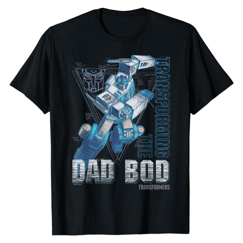 

Autobot Optimus Prime Transformers TShirt Robot Character Graphic Print Crew Neck 100 Cotton Trendy Casual Street Fashion Tops M