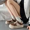 Spring New Fashion Platform White Shoes Is Comfortable and Lightweight Women's Shoes Versatile Big Head Bread Shoes