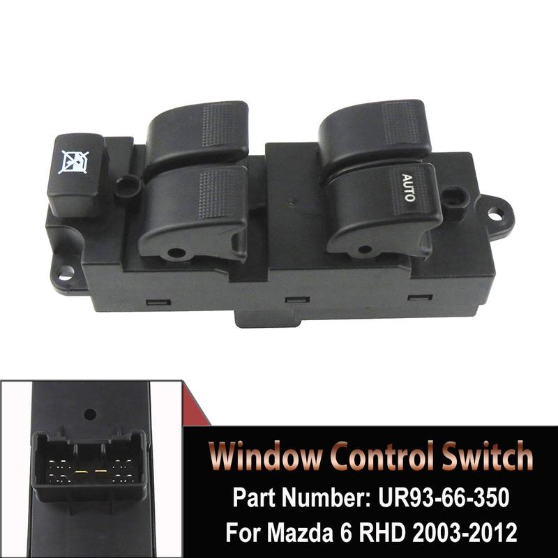 UR93-66-350 10-Pins Front Right Driver Side Window Switch Lifter Button For Ford Ranger 2006-2012 For Mazda BT-50 2006 - 2012