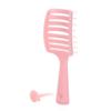 Compact Fluffy Massage Comb with Cleaning Claw - Long Handle for Hair Styling and Care
