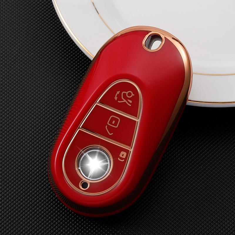 Heißes TPU Neue Autoschlüsselhülle Abdeckung Schale Für Mercedes Benz 2021 C /S Klasse W223 W206 S350L S400L S450L S500L Schutz Zubehör