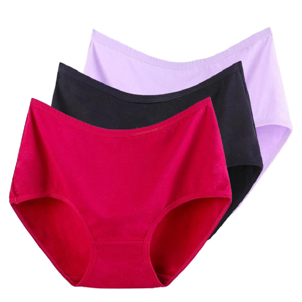 

3 шт. женские трусики с высокой талией женские трусики большого размера однотонные трусики с высокой талией треугольные трусы нижнее белье трусы 4XL