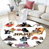 Custom Name,The Little Mole pattern round rug,Carpet Rug for Living Room Bedroom Playroom ,Non-slip Floor Mat,Holiday Gifts and Birthday Gifts.