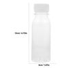 Operitacx 6-Pack 100ml Clear Juice Bottles with Lids, Plastic Juice Containers with Caps, Reusable Empty Bottles for Milk, Drinks, Liquids, Water, and