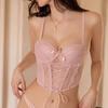 Bowknot Lace Flower Camisole Strappy Slim Crop Tops Fashion Suspender Vest  Spicy Girls