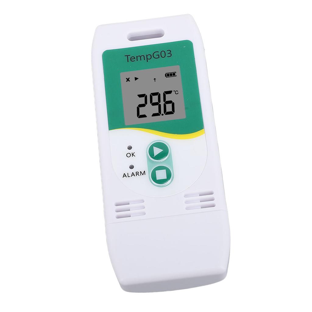 Temperature Humidity Logger with PDF CSV Report USB 32000 Points High Accuracy Over Temperature