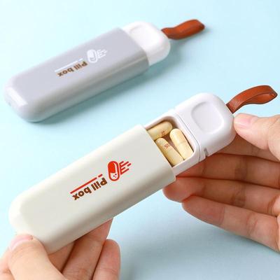 Reise-Pillendose, stilvoll, tragbar, Pillendose, Tablet-Pillendose, Spender, Pillendose, 3 Fächer, Aufbewahrungsset, Organizer