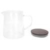 Coffee Pot with Lid HeatResistant Glass Heat Insulation Handle Kettle for Tea Milk Juice