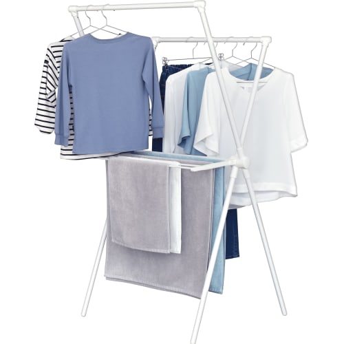 Ekans Indoor Clothes Dryer, X-Shaped (White, Light Size)