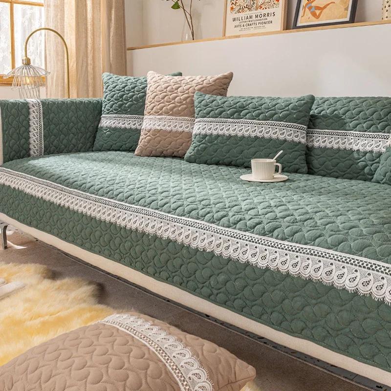 

Хлопковый коврик для дивана, противоскользящий, пылезащитный, приятный для кожи, подушка, простое украшение для гостиной, мягкий чехол для спинки, полотенце 70x70cm 1pcs