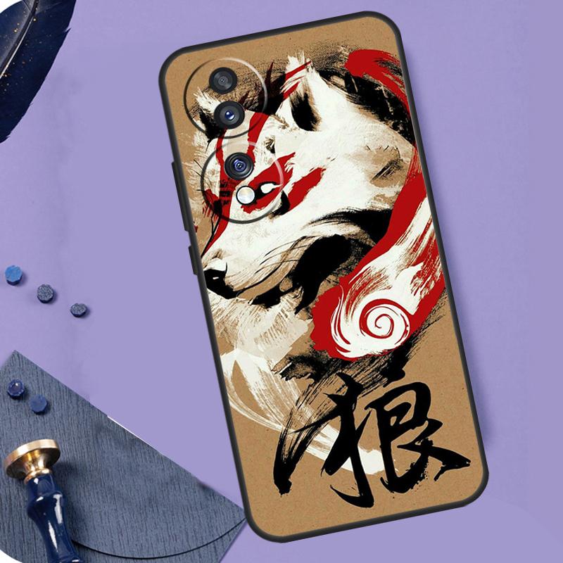 Japanese Style Anime Fox For Honor Magic 6 5 Pro Lite 50 70 90 Case For Honor X9b X8b X7 X8 X9 X6a X7a X8a X9a Cover
