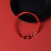 Women's Cinnabar Red String Infinity Bracelet & Anklet - Richly Woven for Couples