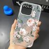 Phone Case For Iphone 15 Plus 17 Air 16 13 14 12 11 Pro Max Soft Precise Cut Funda Elegant Flower Scratch Resistant Cover