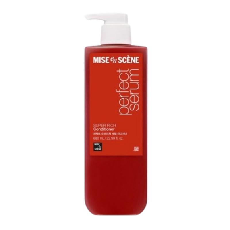 Mise-en-scène Perfect Super Rich Serum Conditioner 680ml | 7 Oil-Enriched Treatment for Damaged Hair | Floral Musk Scent