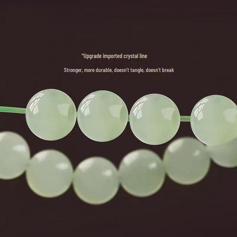 Imitation Hetian Jade & Green Jasper Bead Bracelet for Women - Niche Design, Bestseller, 6-10MM