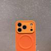 For iPhone 17 Pro Max Case Metal Lens Protection Leather Coated PC TPU Phone Cover Compatible with MagSafe