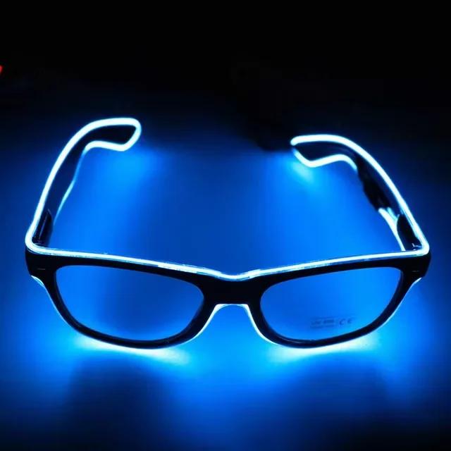 Led Glasses Neon Party Glasses Luminous Novelty Gift Glow Sunglasses LED Sunglasses Bar Party Dance DJ Bright Flashing Glasses