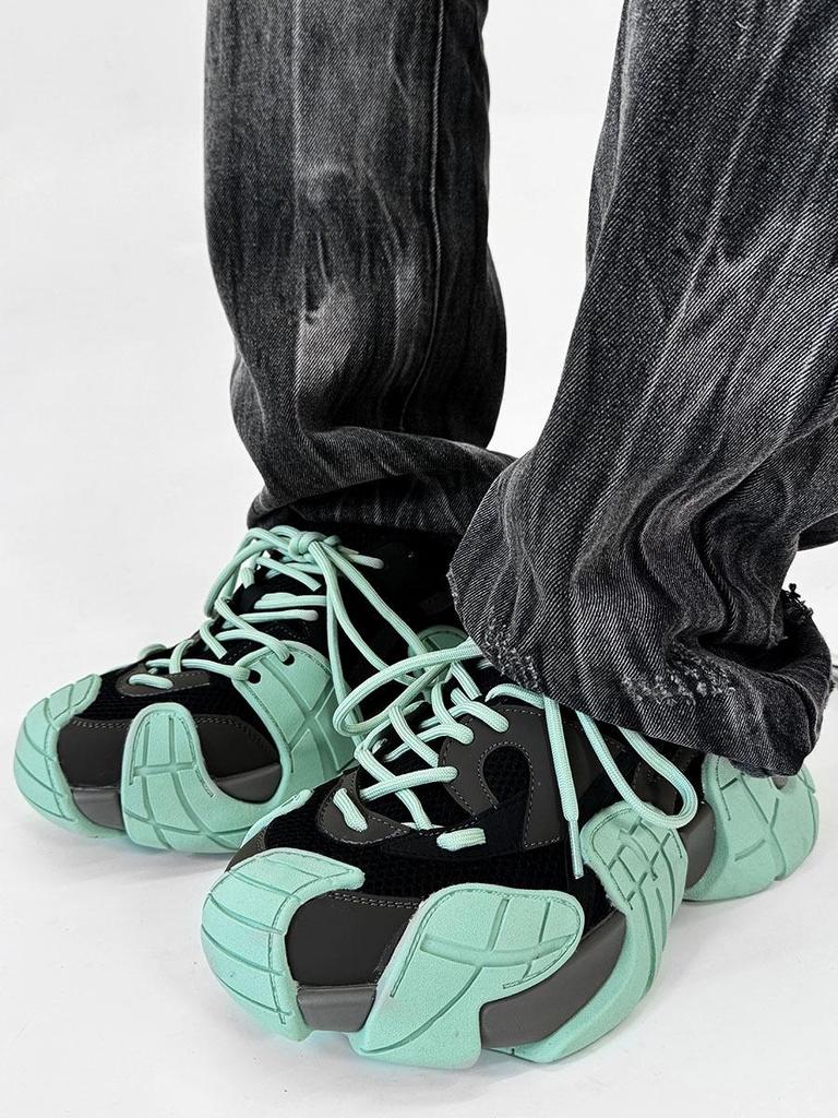 Nische Black Warrior Octopus Herren Retro Wandersneaker - Mesh Atmungsaktiv