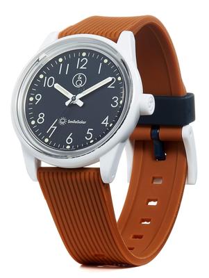 Cue and Cue Smile Solar Analog Solar Waterproof Urethane Belt RP26J019 Brown [Citizen Watch]