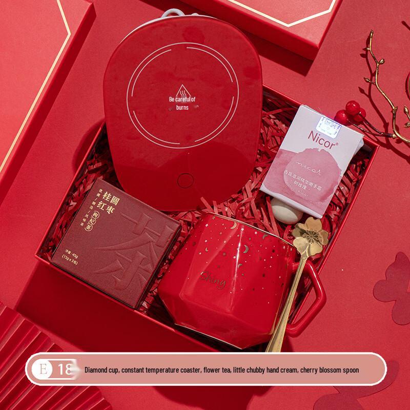 E18 Business Gift Set with Ceramic Mug & Warmer